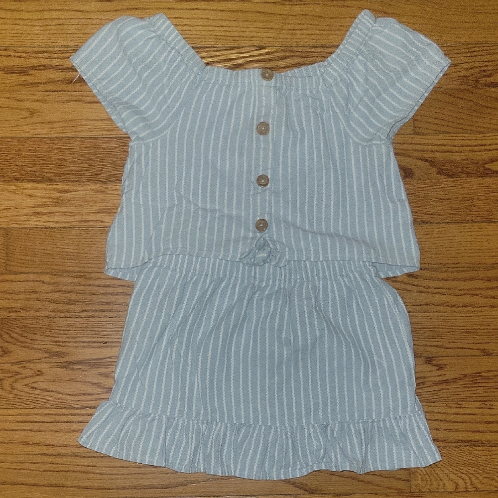 Joie Blue Striped Kids Matching Set